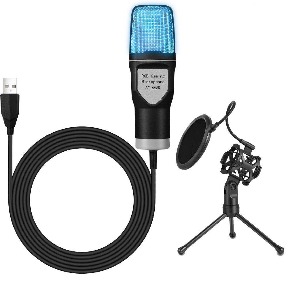 Luminous Microphone With Shock Mount